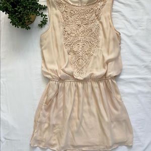 Cream colored mini dress